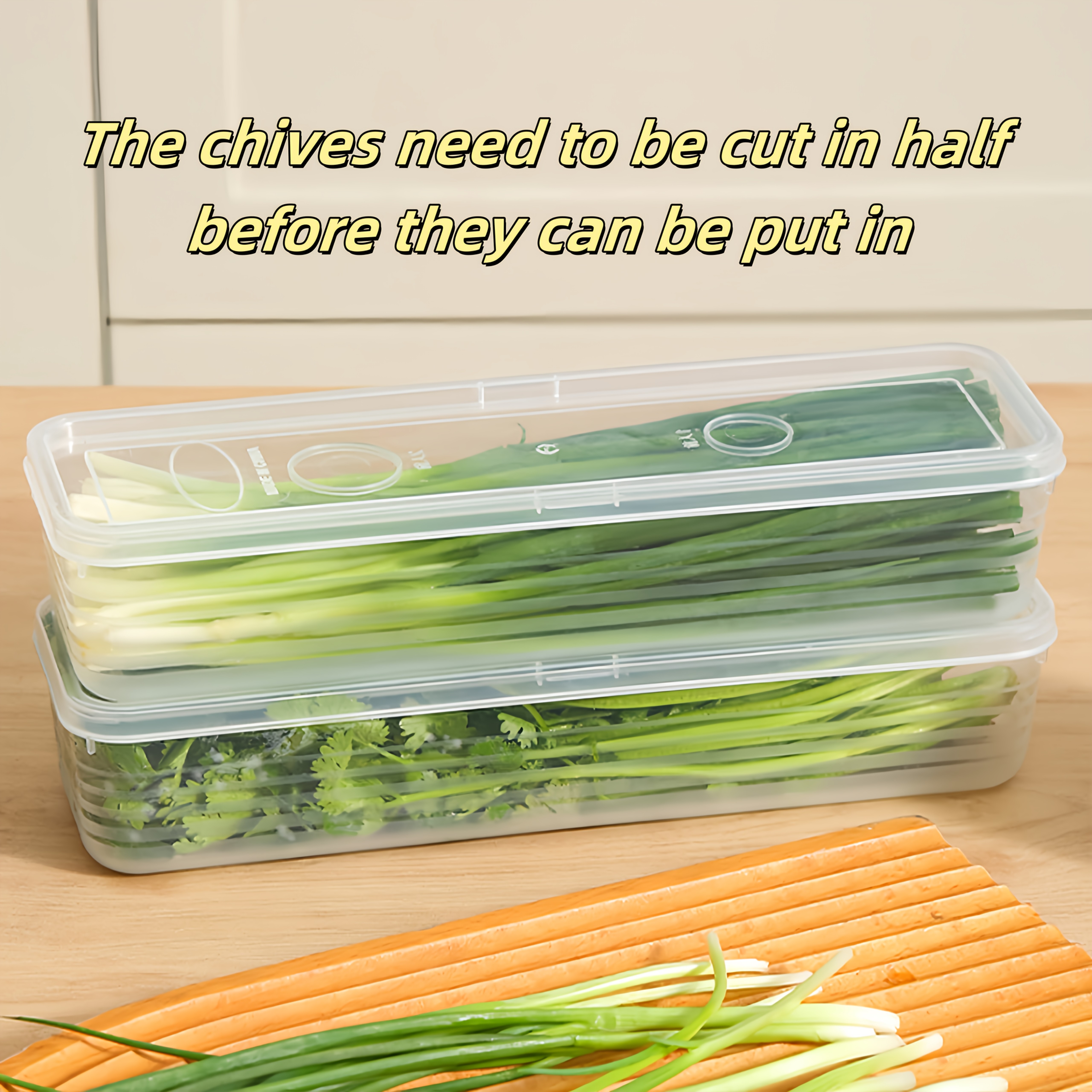 Kitchen Gadgets Organizer - 2/4/6pcs Food Vegetable Storage Containers -