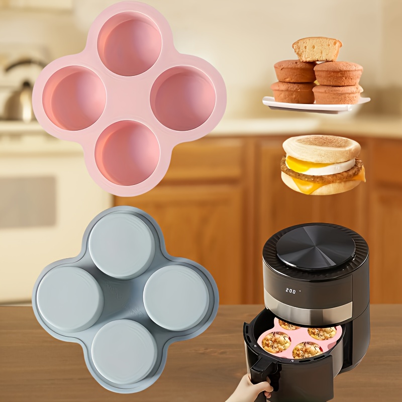 Quality Kitchen Gadgets - 4-Cavity Silicone Baking Mold, Kitchen Tools