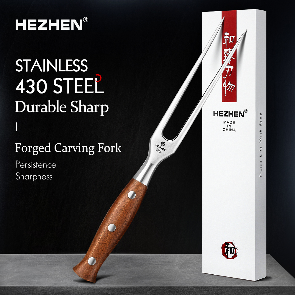 Kitchen Gadgets Gifts - HEZHEN Barbecue Fork German Stainless Steel