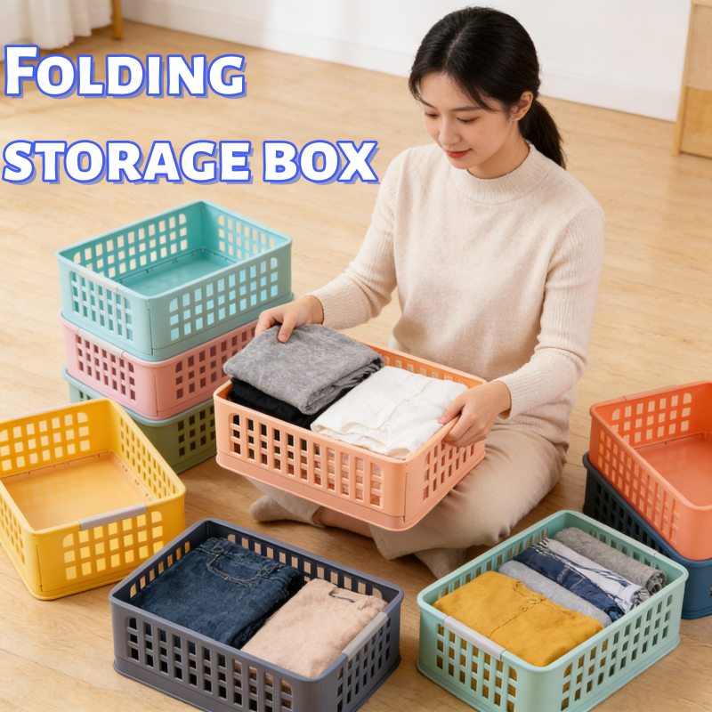 Kitchen Gadgets And Toys - Portable Foldable Storage Basket Wardrobe Organizer