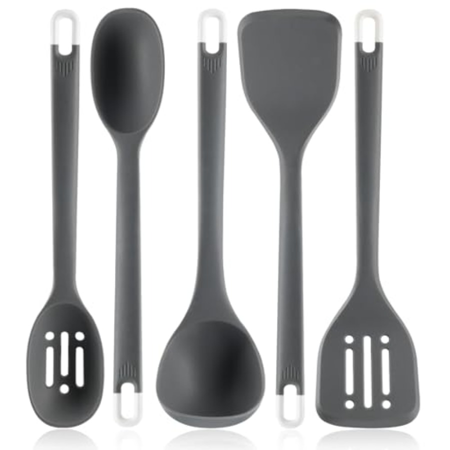 Kitchen Gadgets And Utensils - Silicone Kitchen Cooking Utensils Set: Heat