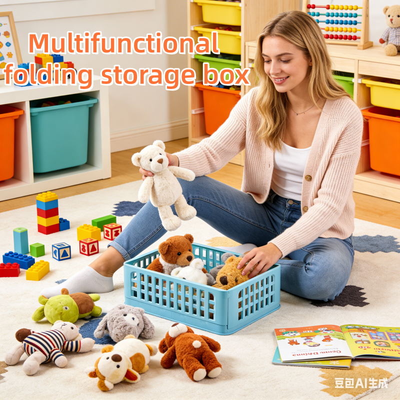 Kitchen Gadgets And Toys - Foldable Storage Basket Wardrobe Organizer Box