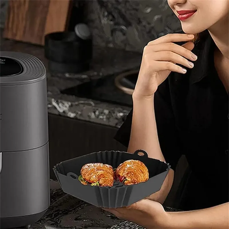 1pc silicone air fryer pot tra - Kitchen Gadgets Gifts บทวิจารณ์และราคา