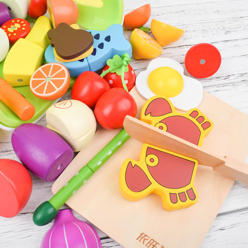 1PCS Wooden Toy Magnetic Cutti - Kitchen Gadgets Kids บทวิจารณ์และราคา