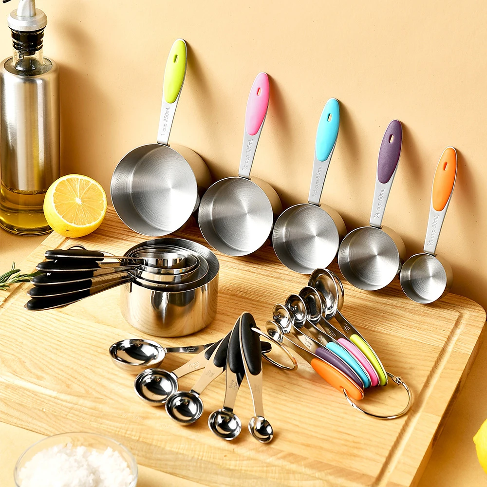 5/10Pcs Stainless Steel Measur - Kitchen Gadgets Pakistan บทวิจารณ์และราคา