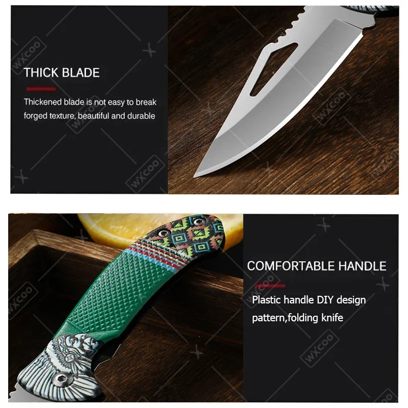 WXCOO Folding Knife Stainless  - Kitchen Gadgets Pakistan บทวิจารณ์และราคา