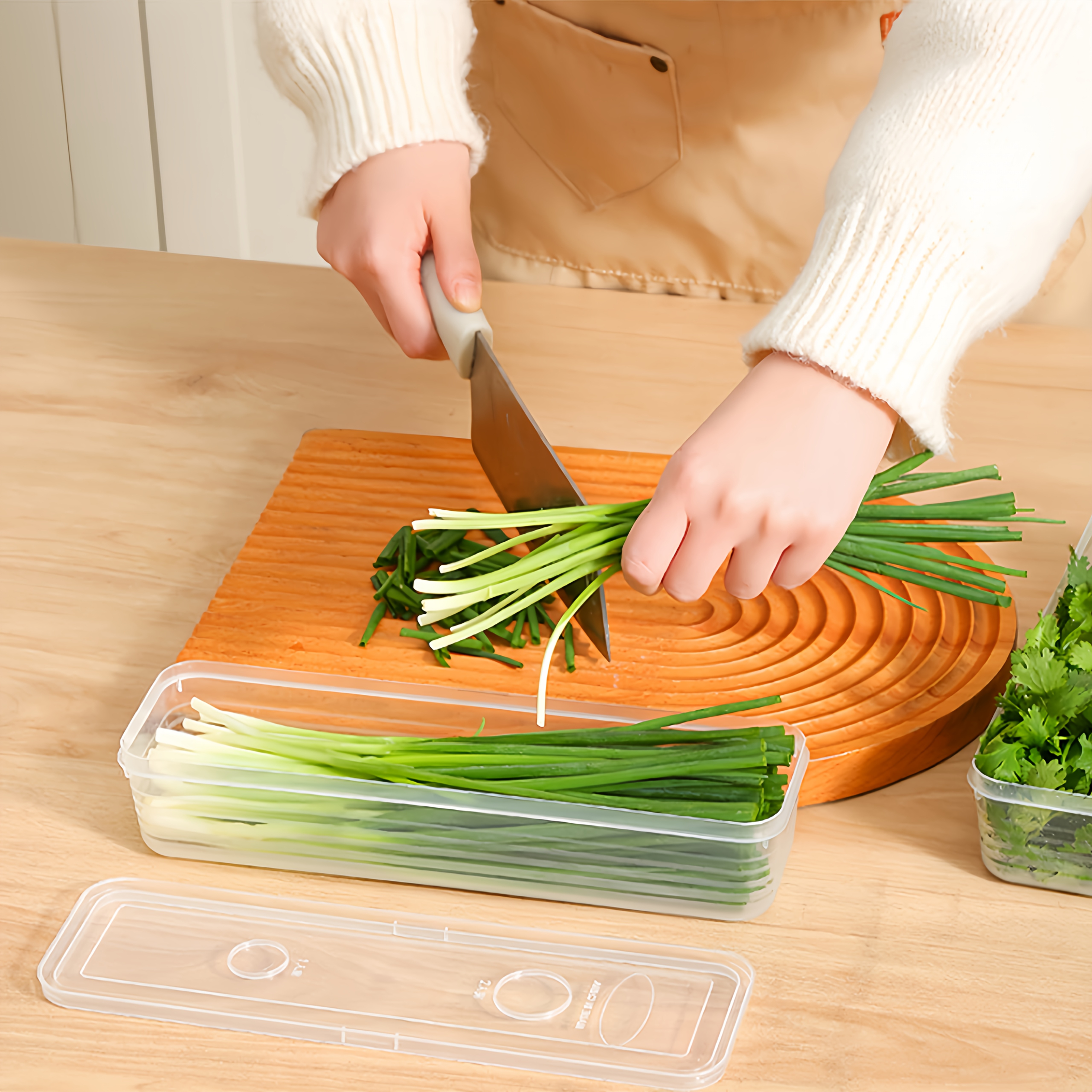 2/4/6pcs Food Vegetable Storag - Kitchen Gadgets Organizer บทวิจารณ์และราคา