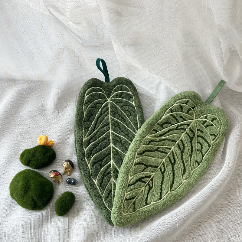 1PC Hot Plant Hand Towel Clean - Kitchen Gadgets Plus บทวิจารณ์และราคา