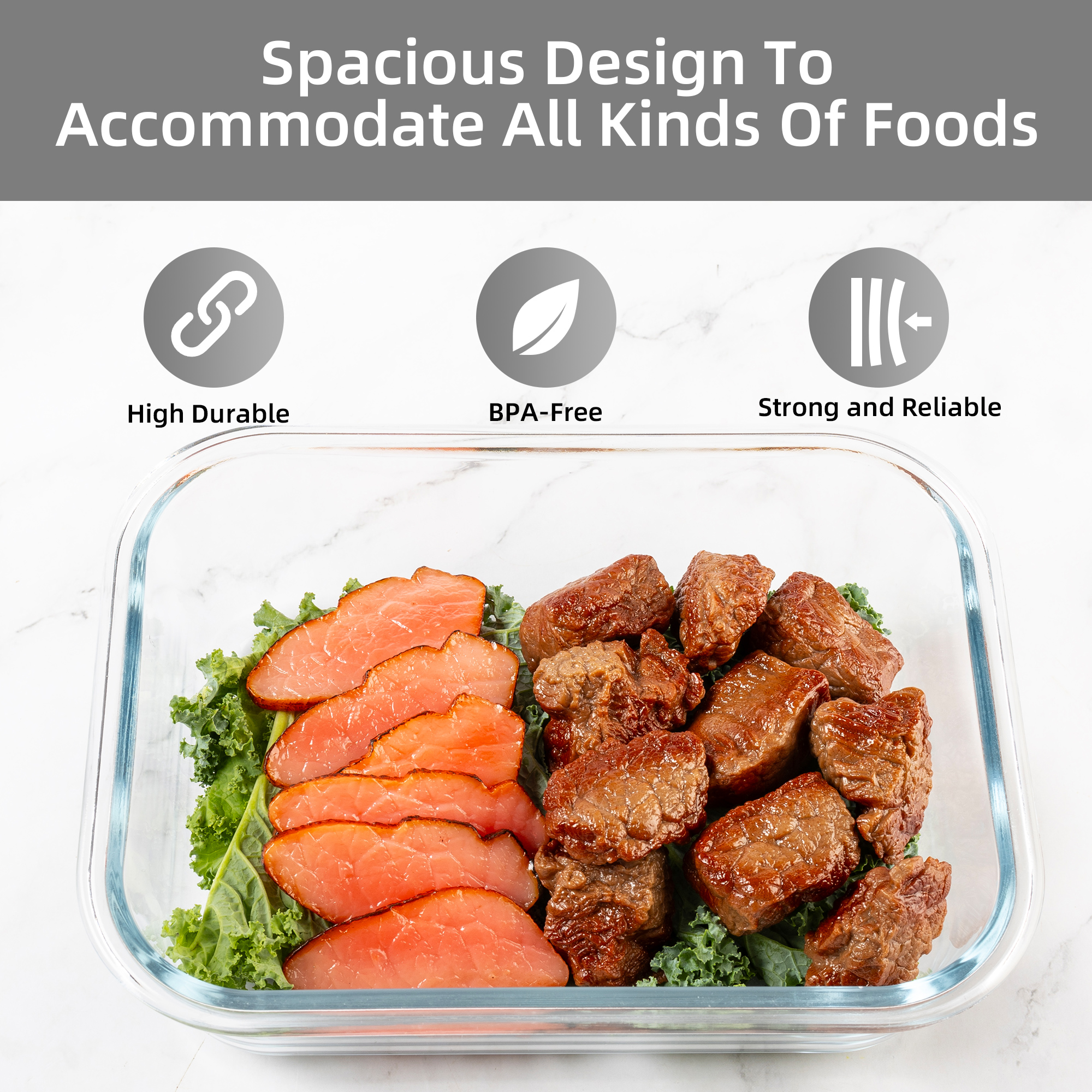 16-Piece Glass Food Storage Co - Kitchen Gadgets Organizer บทวิจารณ์และราคา