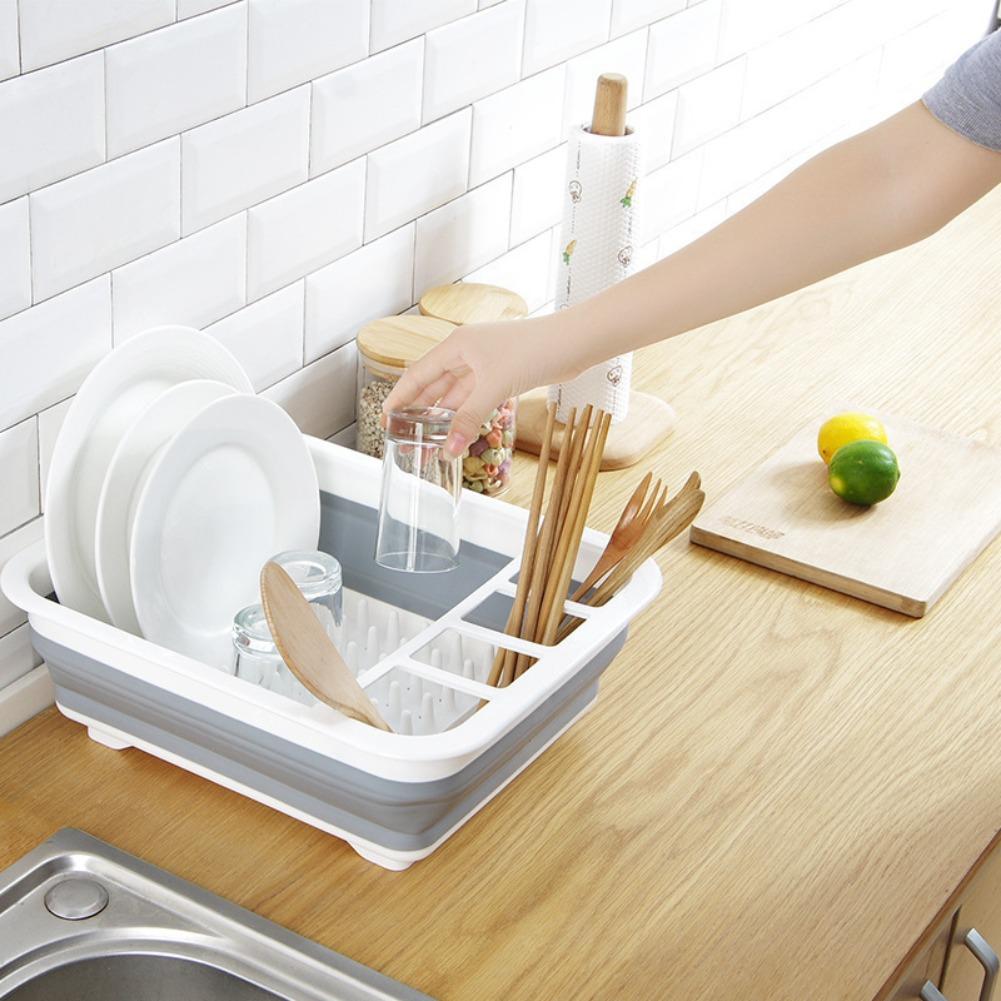 Collapsible Kitchen Dish Dryin - Kitchen Gadgets And Utensils บทวิจารณ์และราคา