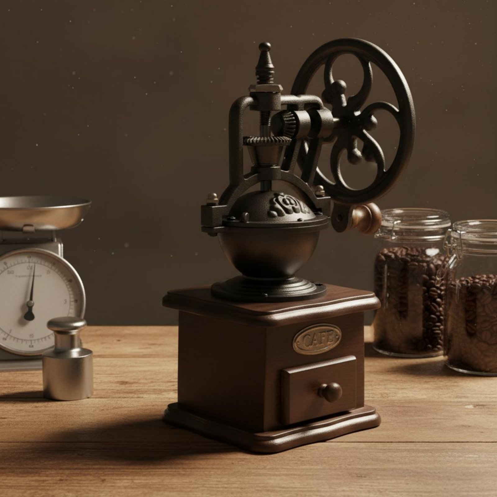 Manual Amusement Wheel Coffee  - Kitchen Gadgets Vintage บทวิจารณ์และราคา