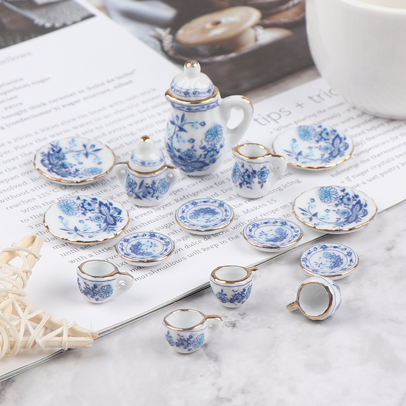 15Pcs 1:12 Miniature Porcelain - Kitchen Gadgets Kids บทวิจารณ์และราคา