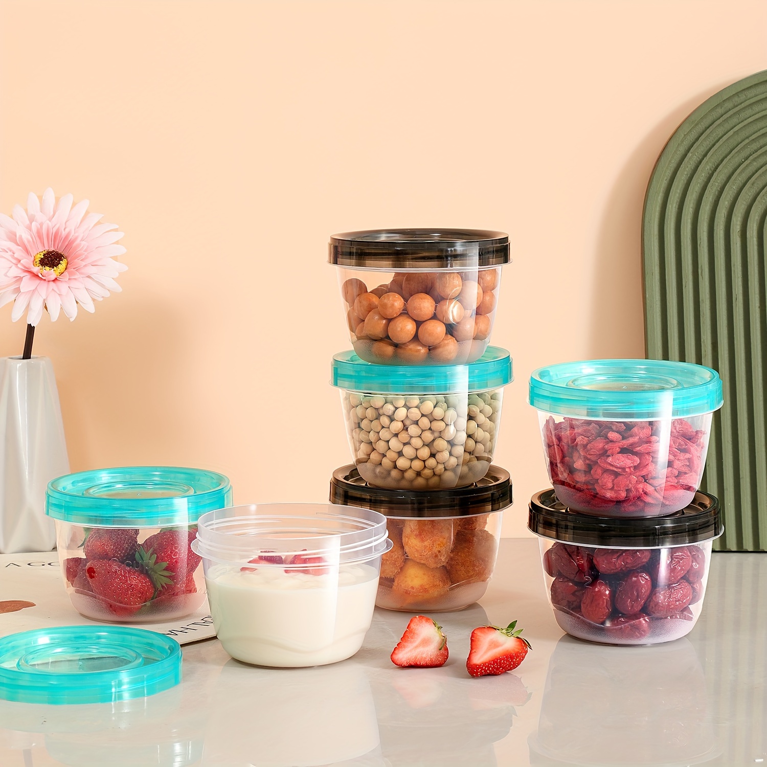 2 Transparent Sealed Food Stor - Kitchen Gadgets Organizer บทวิจารณ์และราคา