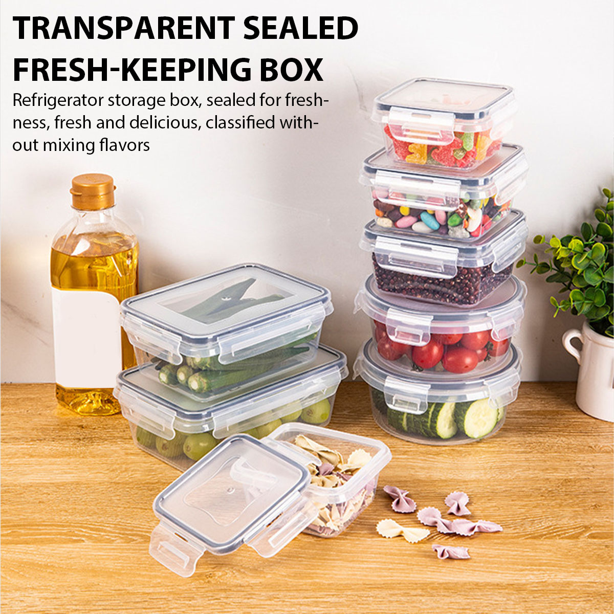 24Pcs/set Food Storage Box Set - Kitchen Gadgets Organizer บทวิจารณ์และราคา