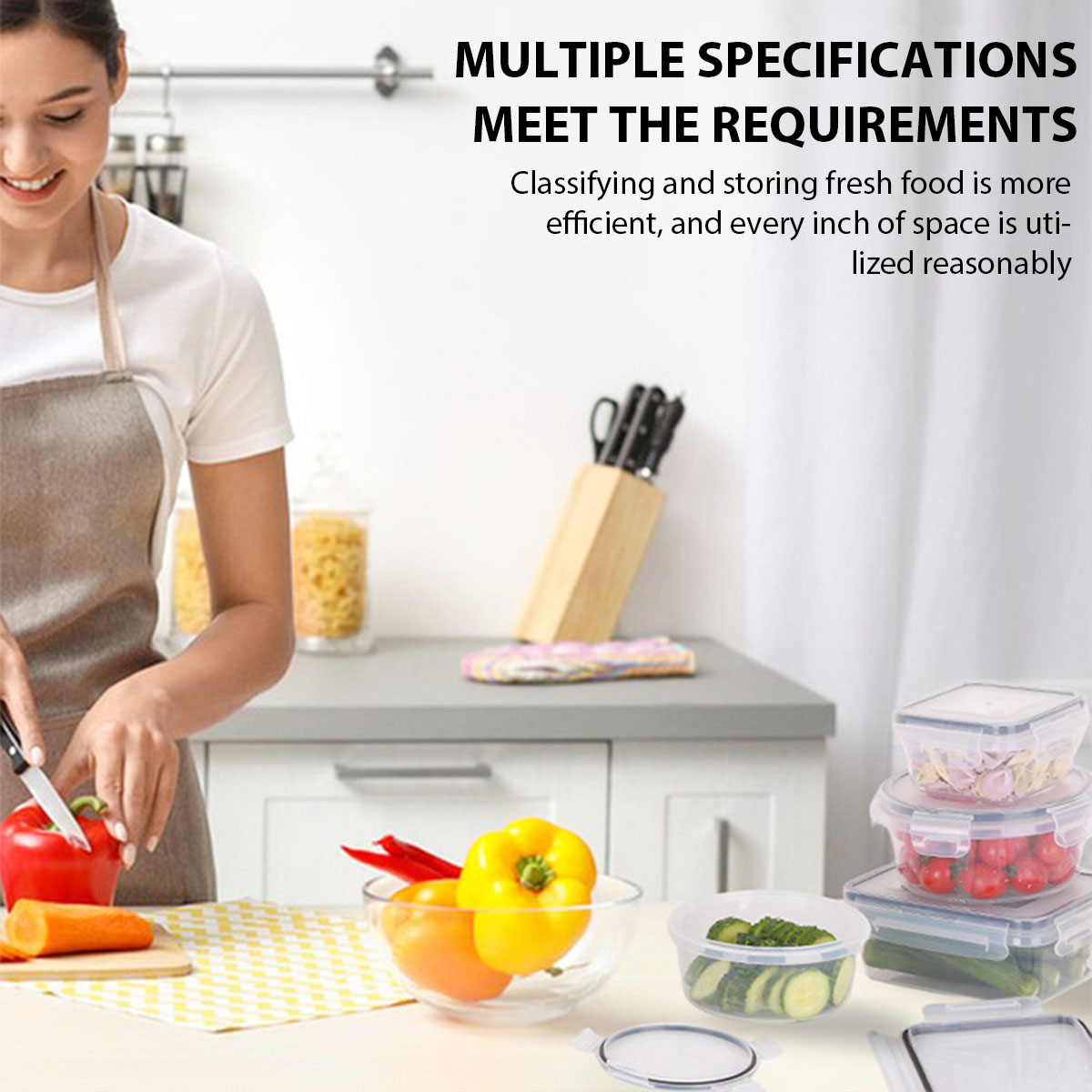 24Pcs/set Food Storage Box Set - Kitchen Gadgets Organizer บทวิจารณ์และราคา