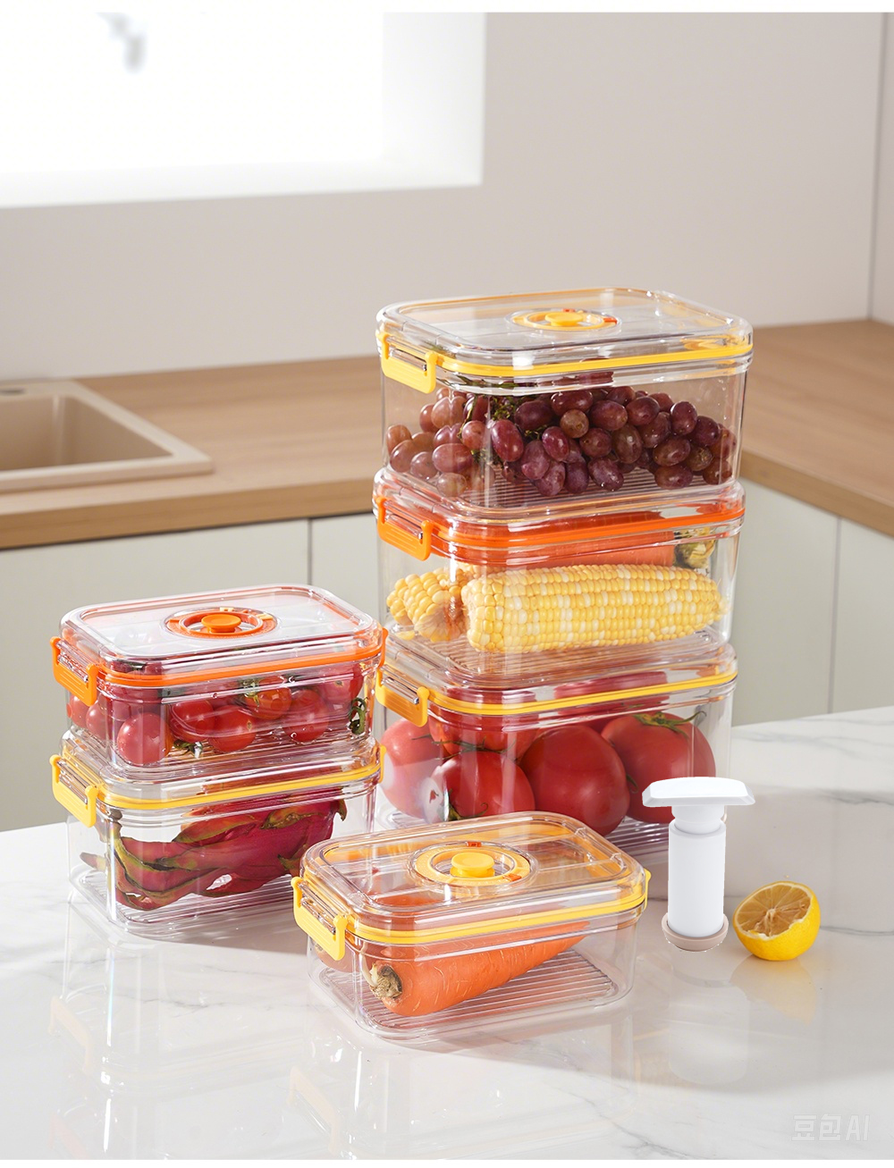 Vacuum Fresh-keeping Box Refri - Kitchen Gadgets Organizer บทวิจารณ์และราคา