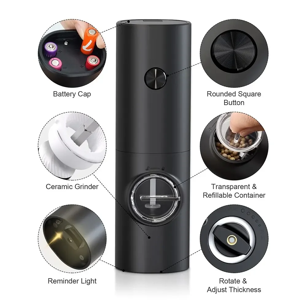 Electric Salt And Pepper Grind - Kitchen Gadgets Smart บทวิจารณ์และราคา