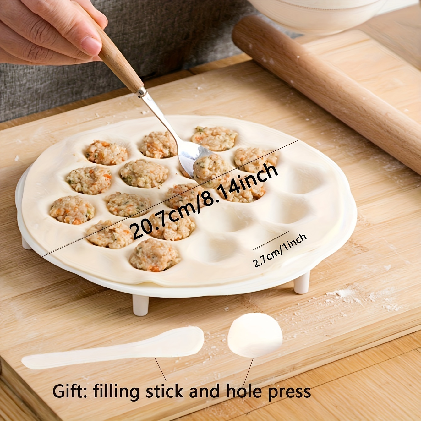 1pc- Simple Chinese Dumplings  - Kitchen Gadgets Dumpling Maker บทวิจารณ์และราคา