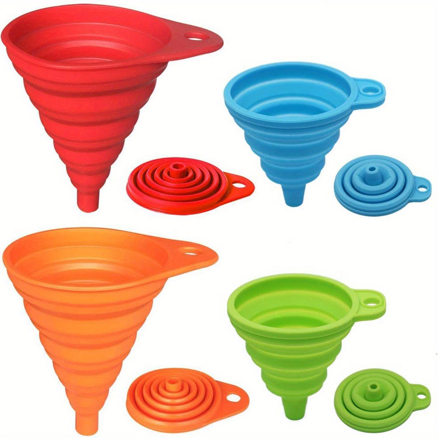 1/2/4PCS Silicone Collapsible  - Quality Kitchen Gadgets บทวิจารณ์และราคา