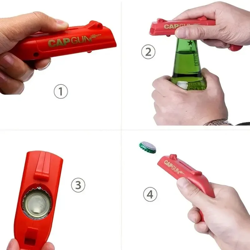 Beer Opener Bottle Flying Cap  - Kitchen Gadgets And Toys บทวิจารณ์และราคา