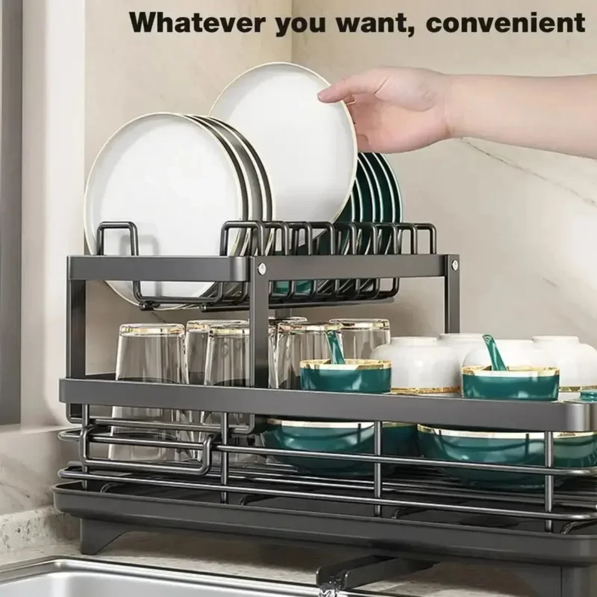 Double Layer Bowl Rack Adjusta - Kitchen Gadgets And Utensils บทวิจารณ์และราคา