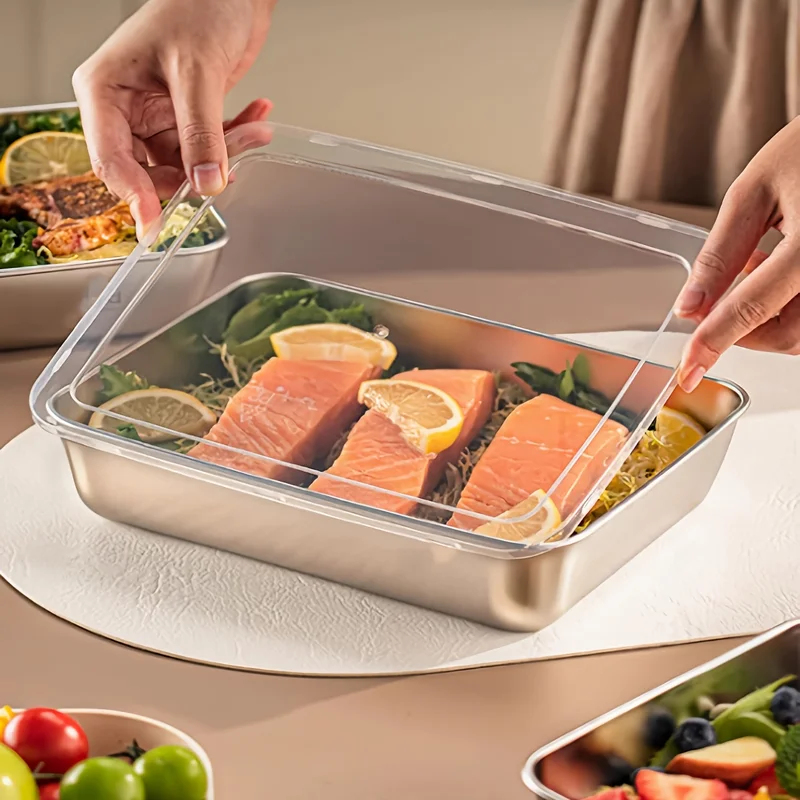 3pcs Stainless Steel Food Cont - Kitchen Gadgets Plus บทวิจารณ์และราคา