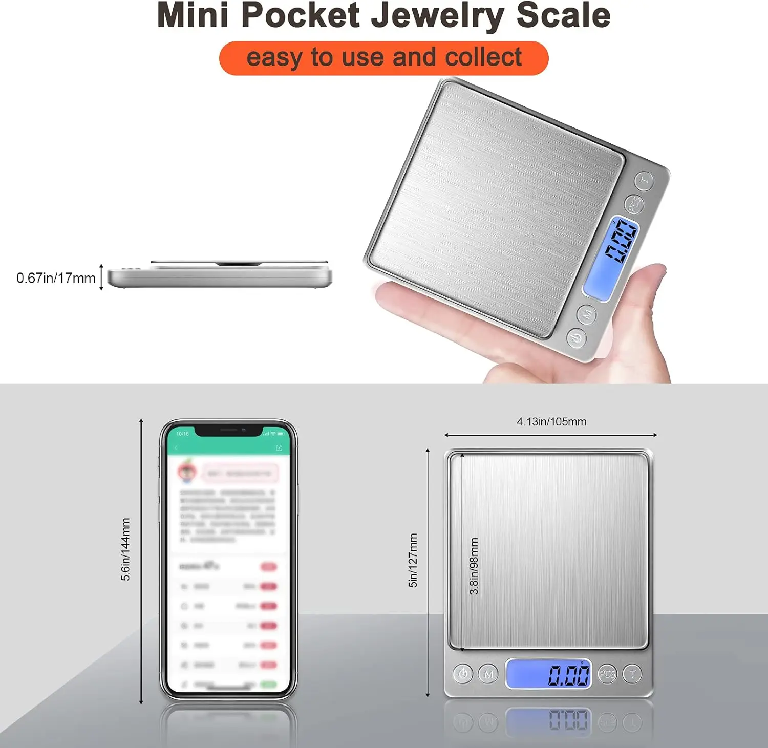 LCD Digital Jewelry Scale 3kg  - Kitchen Gadgets Smart บทวิจารณ์และราคา