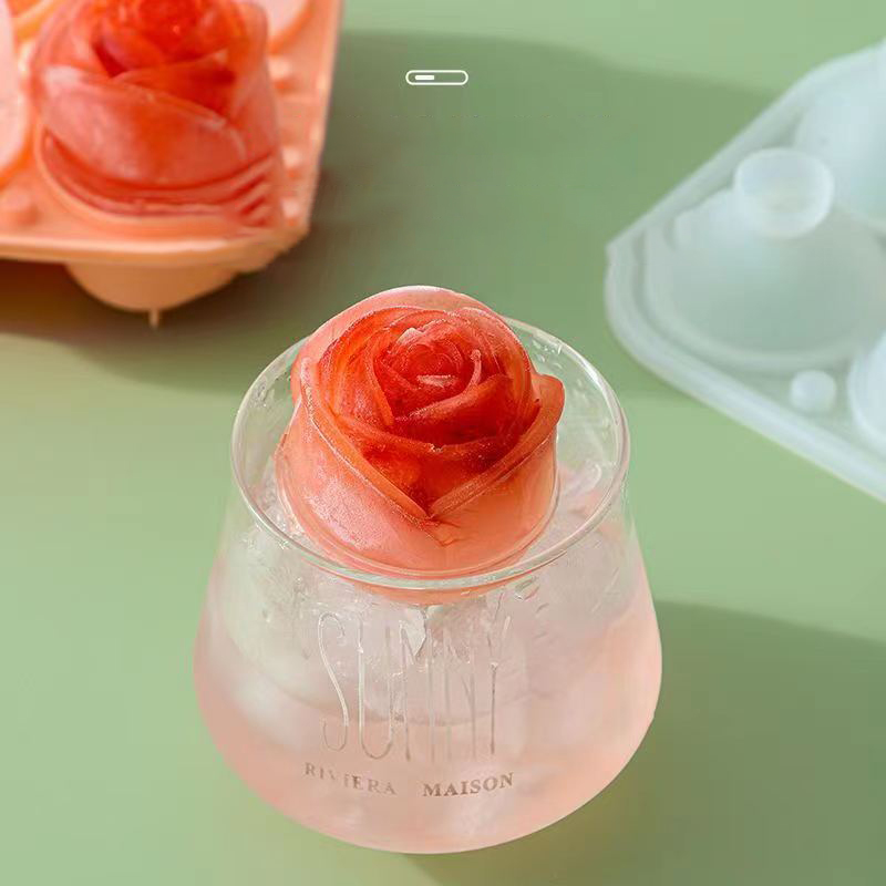 3D Rose Ice Molds 4 Holes Ice  - Kitchen Gadgets Plus บทวิจารณ์และราคา