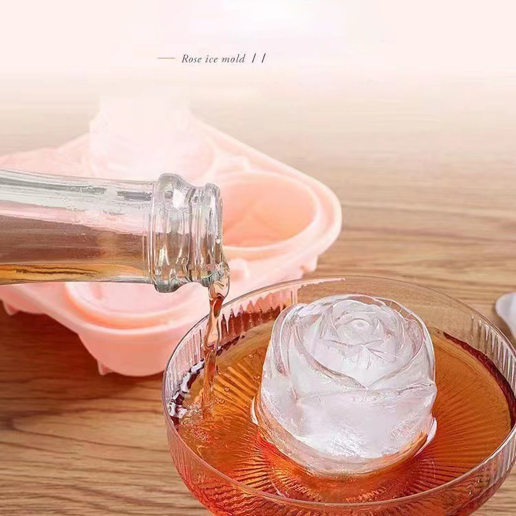 3D Rose Ice Molds 4 Holes Ice  - Kitchen Gadgets Plus บทวิจารณ์และราคา