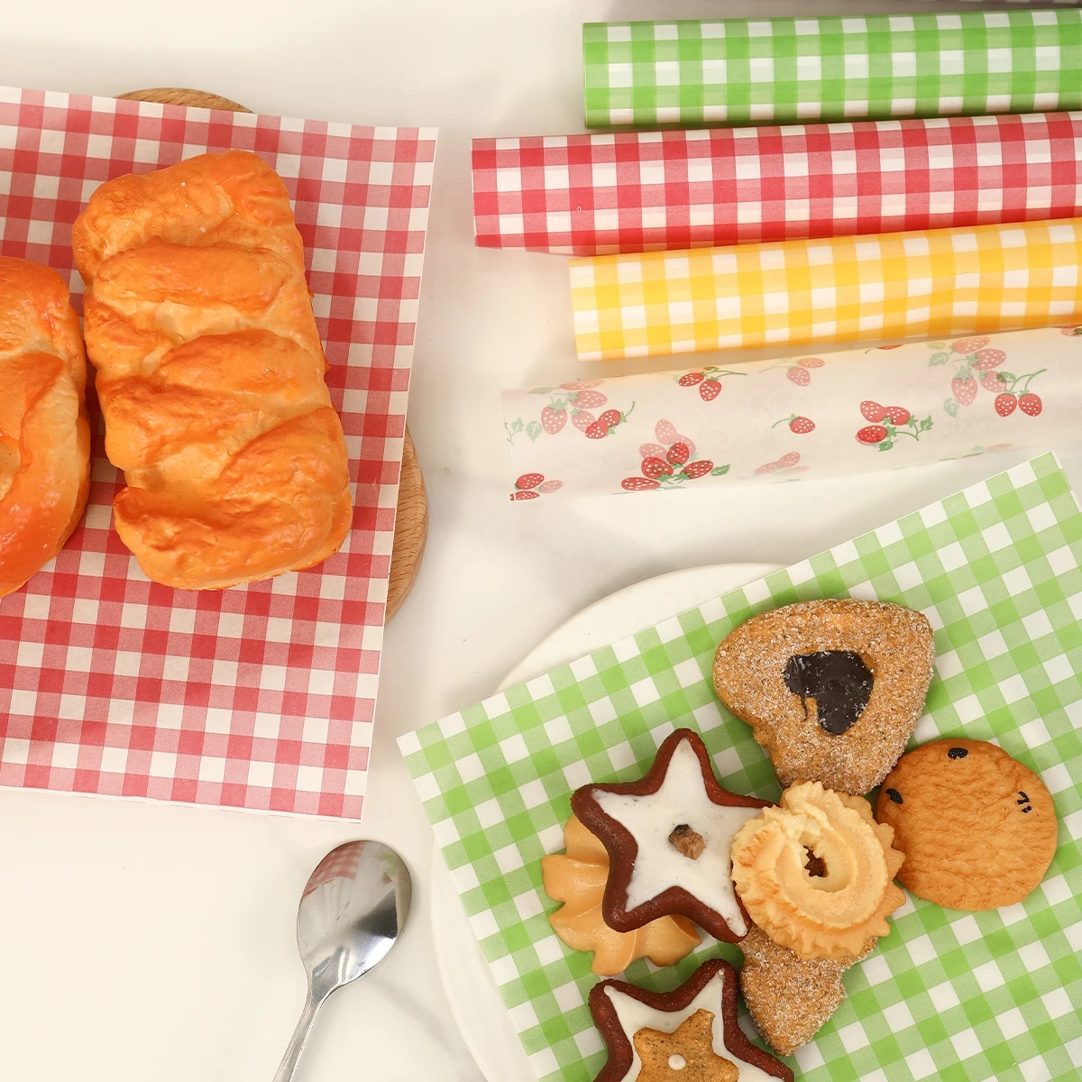 50Pcs Oilproof Wrapping Paper  - Kitchen Gadgets Gifts บทวิจารณ์และราคา
