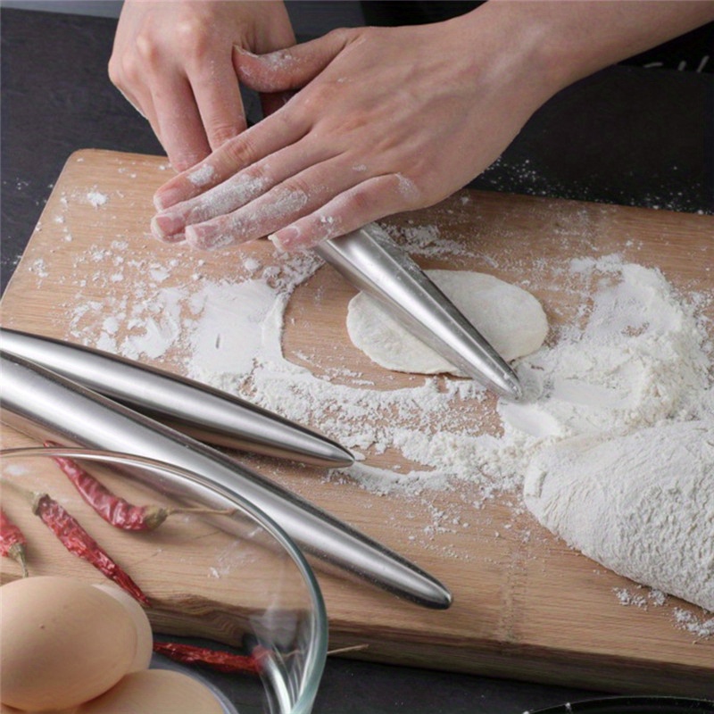 1Pc Stainless Steel Rolling Pi - Kitchen Gadgets Dumpling Maker บทวิจารณ์และราคา