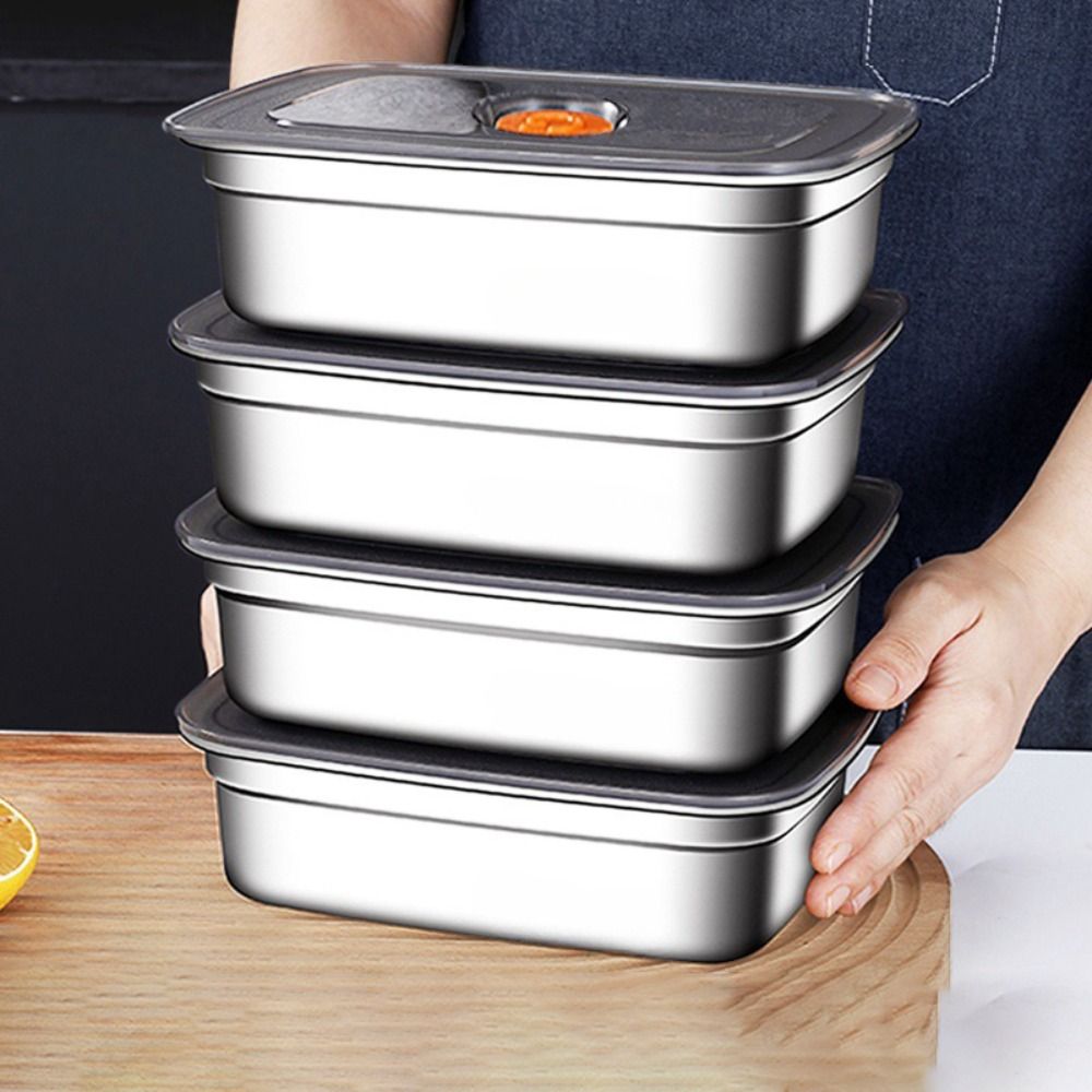 Stainless Steel Lunch Box Bent - Kitchen Gadgets Kids บทวิจารณ์และราคา