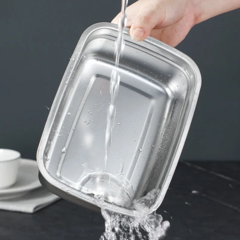 Stainless Steel Lunch Box Bent - Kitchen Gadgets Kids บทวิจารณ์และราคา