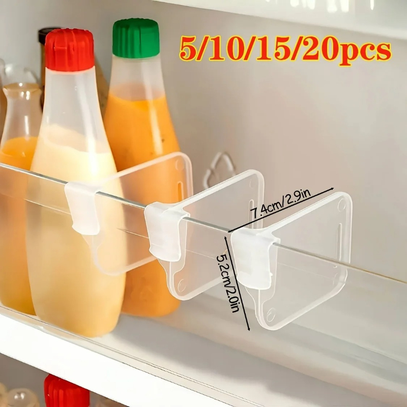 5 10 15 20PCS Sturdy Clear Ref - Kitchen Gadgets Organizer บทวิจารณ์และราคา