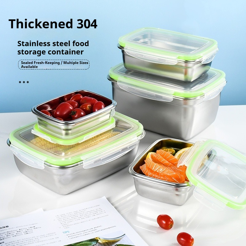 304 Stainless Steel Lunch Box  - Kitchen Gadgets Organizer บทวิจารณ์และราคา