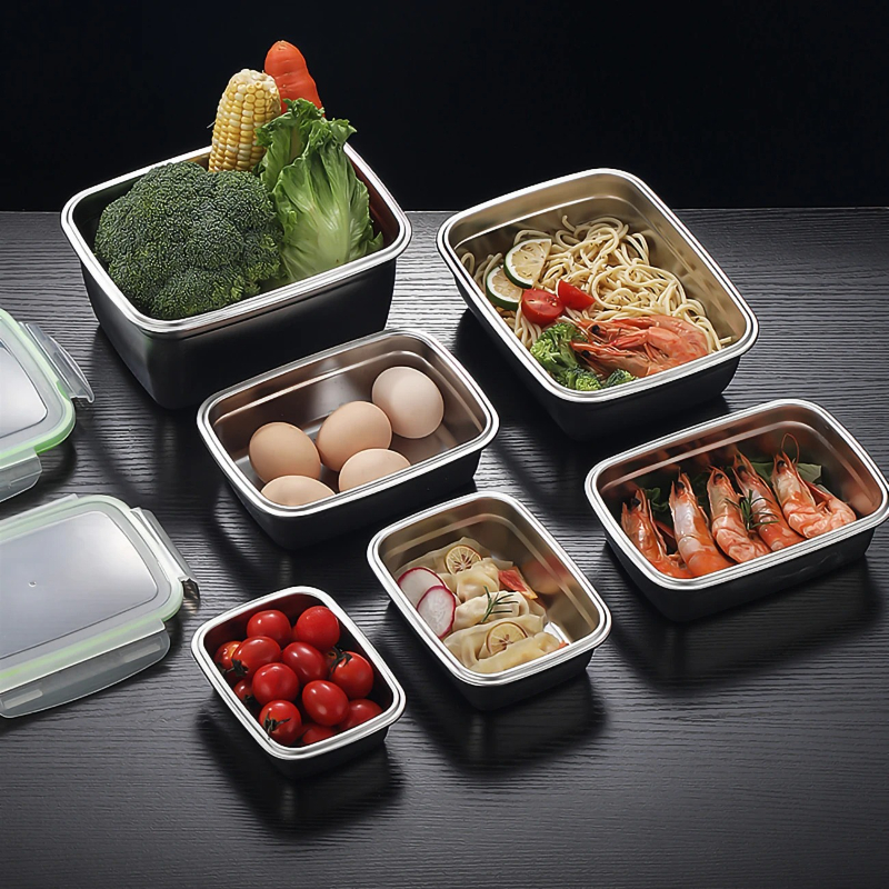 304 Stainless Steel Lunch Box  - Kitchen Gadgets Organizer บทวิจารณ์และราคา