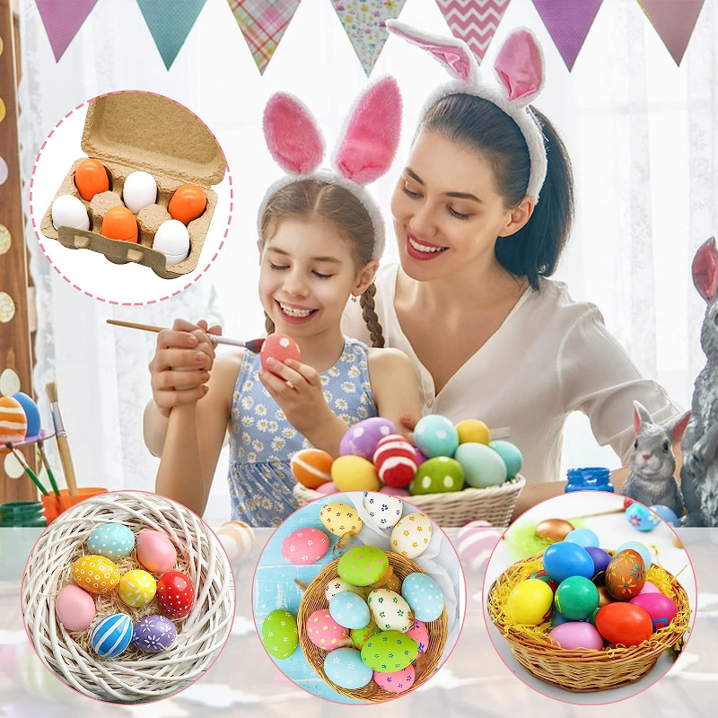 6Pcs Wooden Eggs Toy Egg Kitch - Kitchen Gadgets Kids บทวิจารณ์และราคา