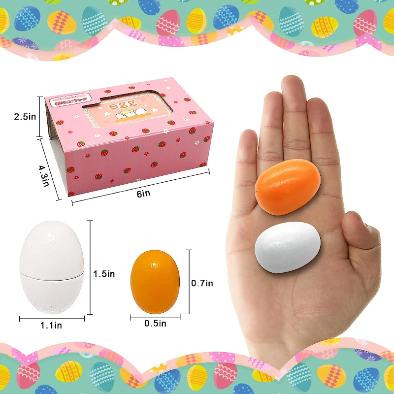 6Pcs Wooden Eggs Toy Egg Kitch - Kitchen Gadgets Kids บทวิจารณ์และราคา