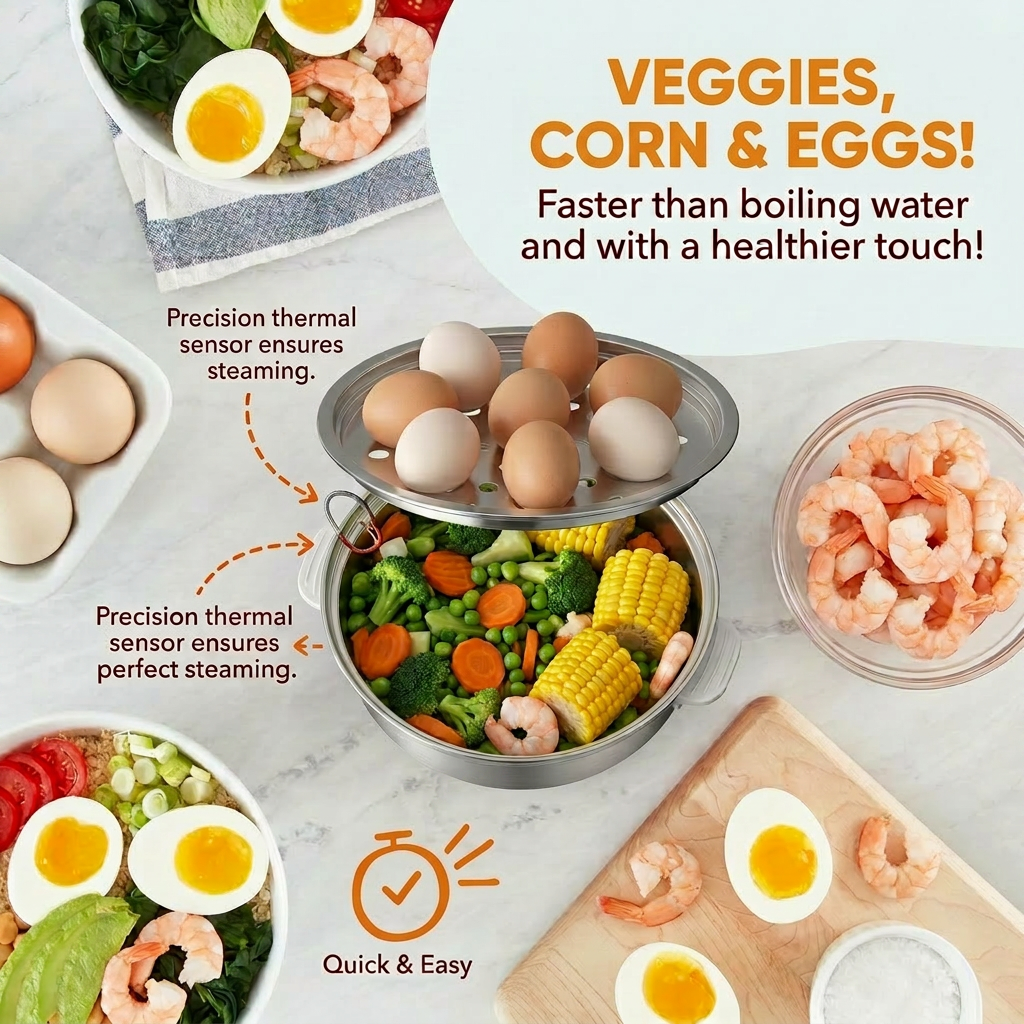 Egg Cooker with Timer - 14 Egg - Kitchen Gadgets New 2025 บทวิจารณ์และราคา