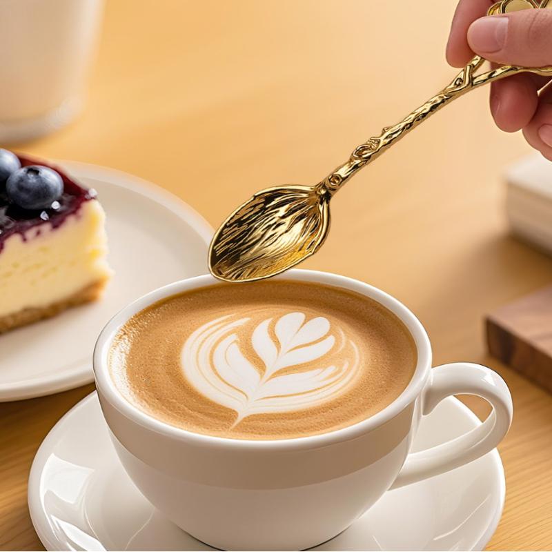 1Pc Metal Dessert Coffee Spoon - Kitchen Gadgets Vintage บทวิจารณ์และราคา