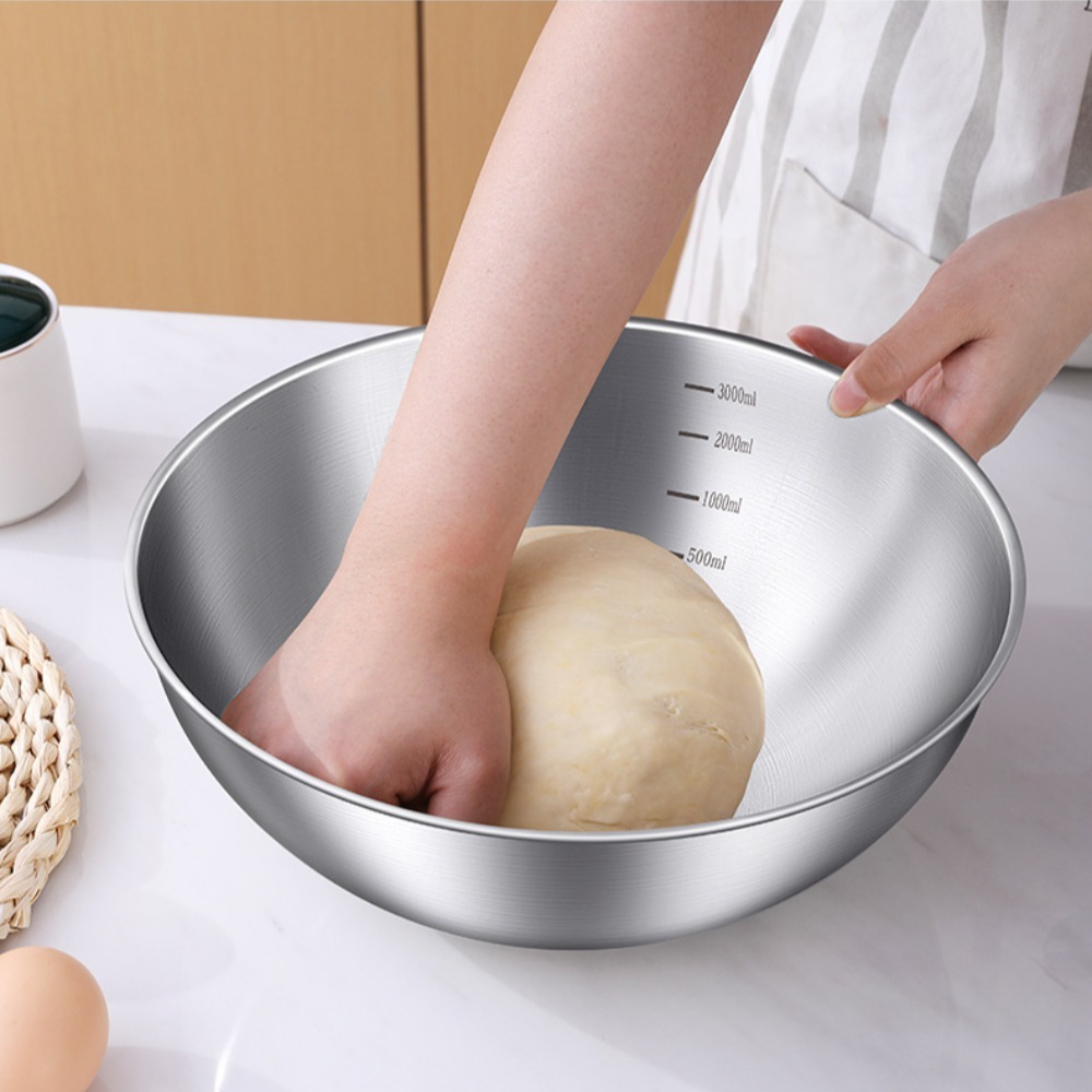 3pcs Stainless Steel Bowl Set  - Kitchen Gadgets Organizer บทวิจารณ์และราคา