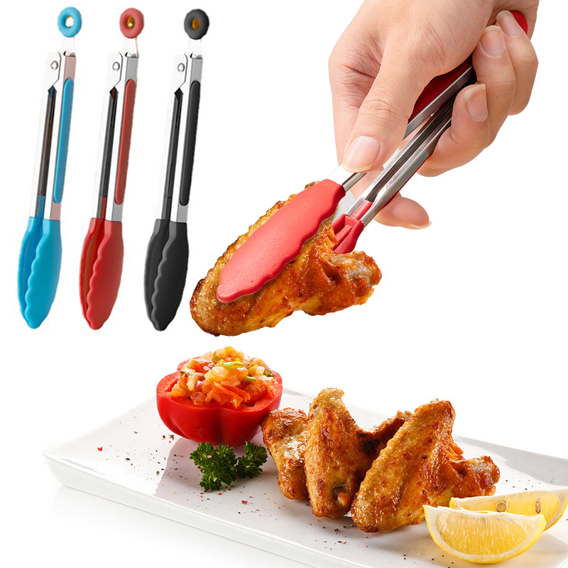 1pc Silicone Food Tongs Stainl - Kitchen Gadgets Gifts บทวิจารณ์และราคา